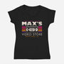 Santa Carla Video Club-Womens-V-Neck-Tee-sachpica