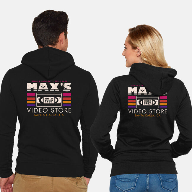 Santa Carla Video Club-Unisex-Zip-Up-Sweatshirt-sachpica