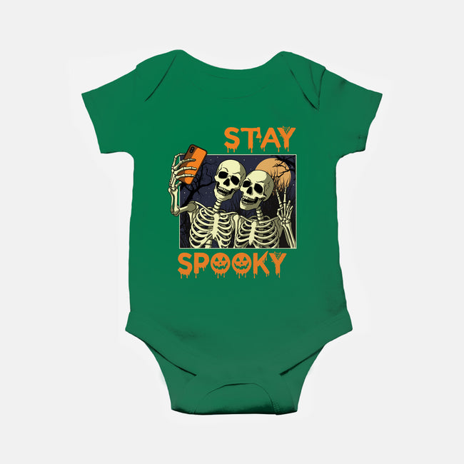 Stay Spooky Selfie-Baby-Basic-Onesie-fanfabio