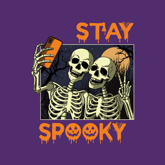 Stay Spooky Selfie-Youth-Basic-Tee-fanfabio
