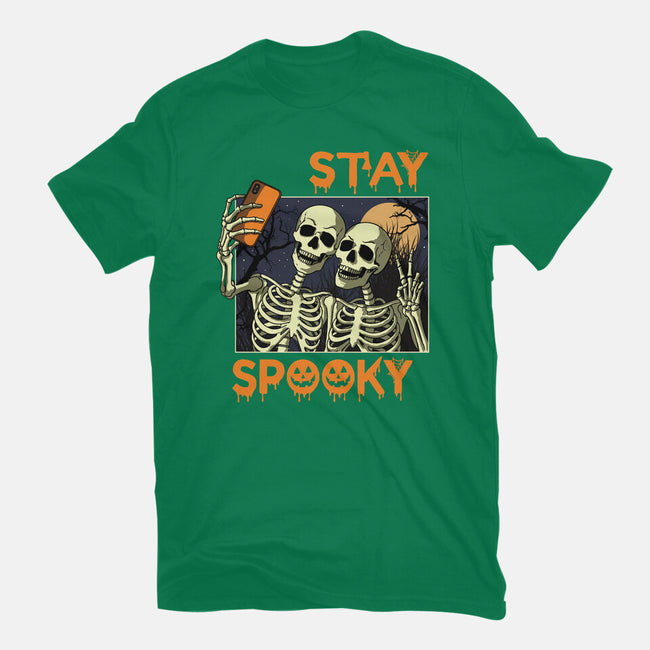 Stay Spooky Selfie-Mens-Basic-Tee-fanfabio