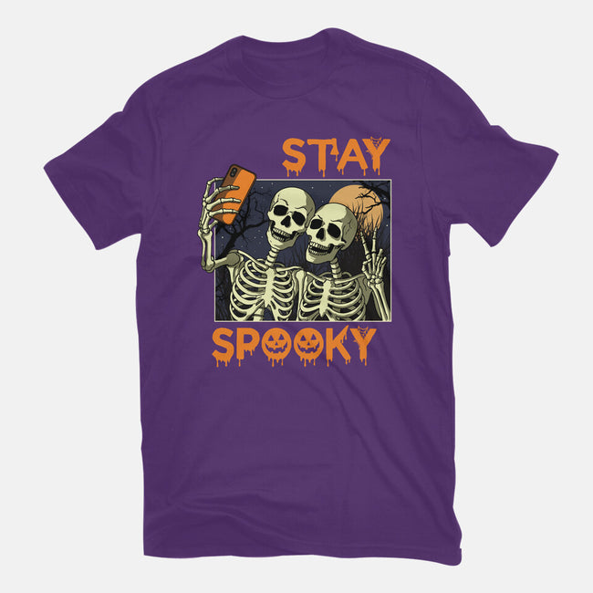 Stay Spooky Selfie-Mens-Basic-Tee-fanfabio