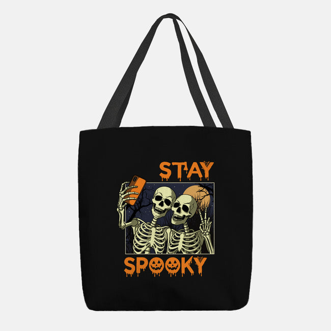 Stay Spooky Selfie-None-Basic Tote-Bag-fanfabio