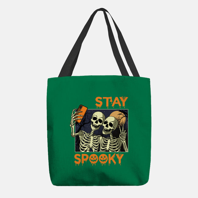 Stay Spooky Selfie-None-Basic Tote-Bag-fanfabio