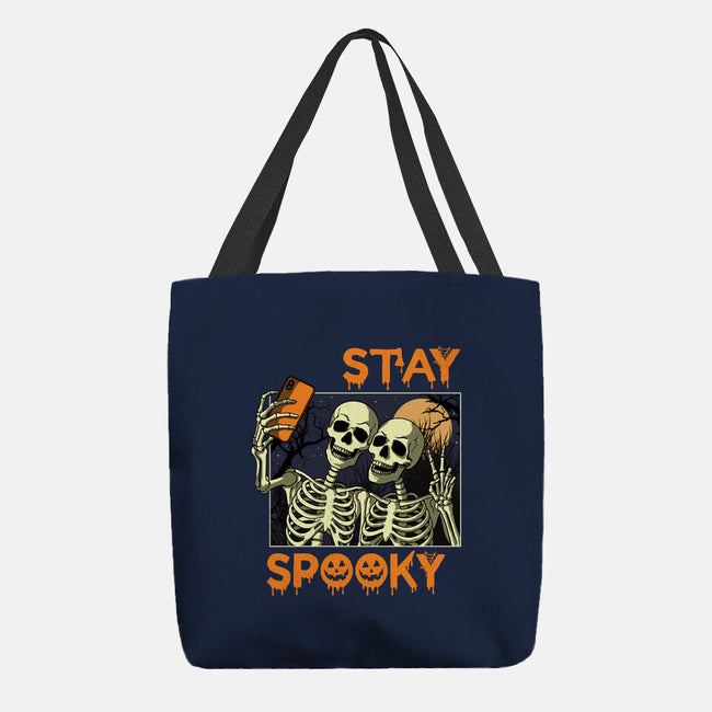 Stay Spooky Selfie-None-Basic Tote-Bag-fanfabio