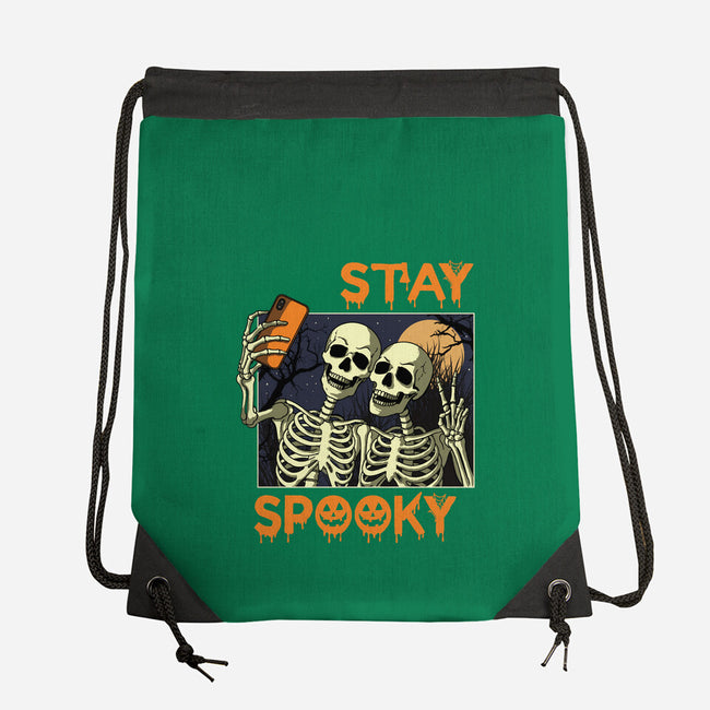 Stay Spooky Selfie-None-Drawstring-Bag-fanfabio