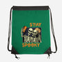Stay Spooky Selfie-None-Drawstring-Bag-fanfabio
