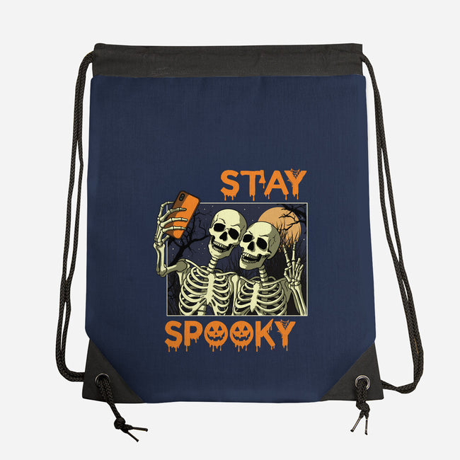 Stay Spooky Selfie-None-Drawstring-Bag-fanfabio