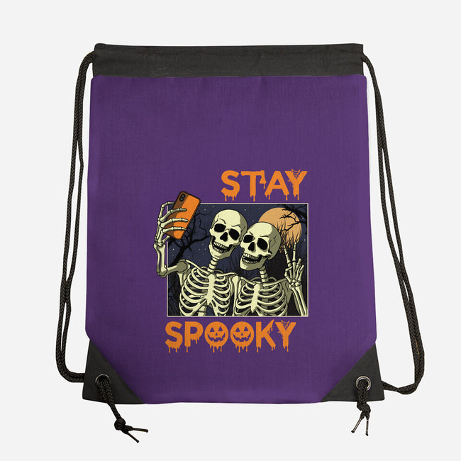 Stay Spooky Selfie-None-Drawstring-Bag-fanfabio