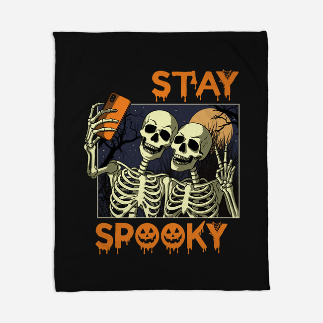 Stay Spooky Selfie-None-Fleece-Blanket-fanfabio
