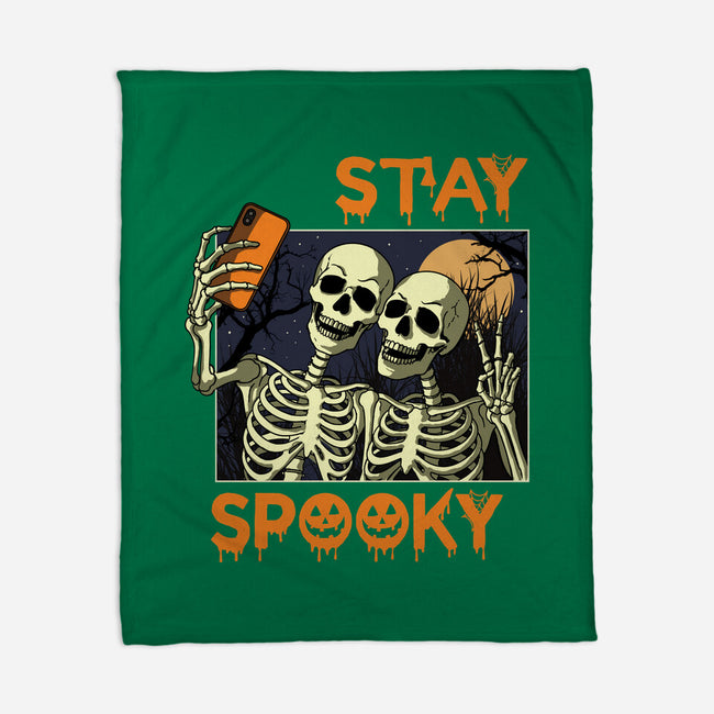 Stay Spooky Selfie-None-Fleece-Blanket-fanfabio