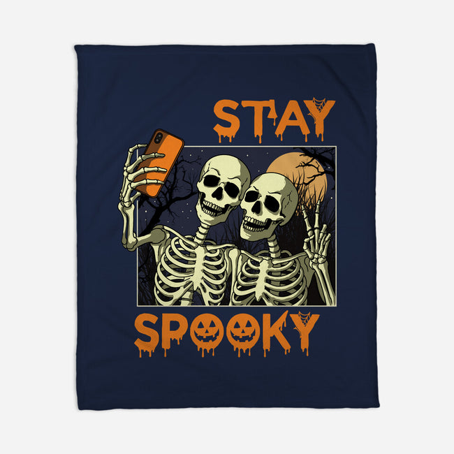 Stay Spooky Selfie-None-Fleece-Blanket-fanfabio