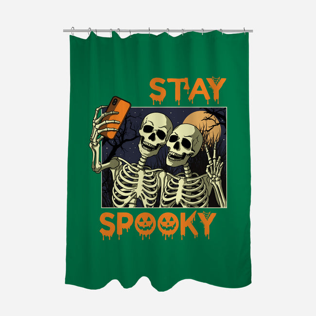 Stay Spooky Selfie-None-Polyester-Shower Curtain-fanfabio