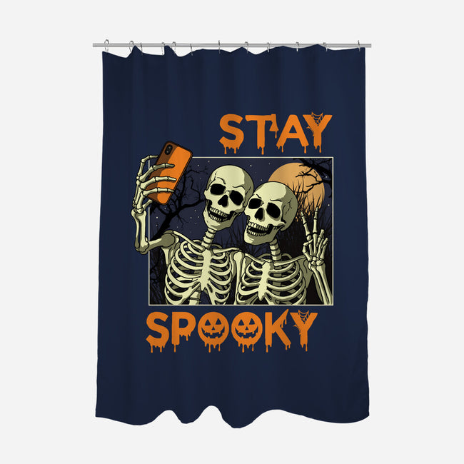 Stay Spooky Selfie-None-Polyester-Shower Curtain-fanfabio