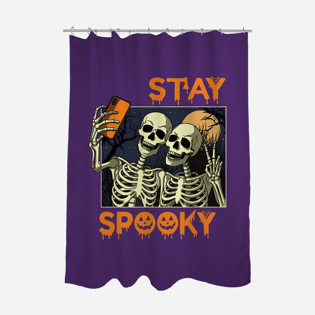 Stay Spooky Selfie-None-Polyester-Shower Curtain-fanfabio