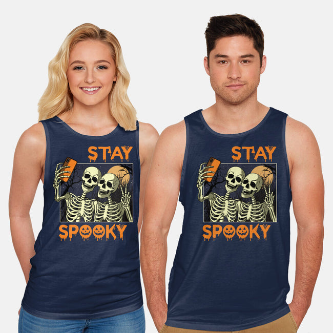 Stay Spooky Selfie-Unisex-Basic-Tank-fanfabio