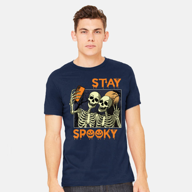 Stay Spooky Selfie-Mens-Heavyweight-Tee-fanfabio