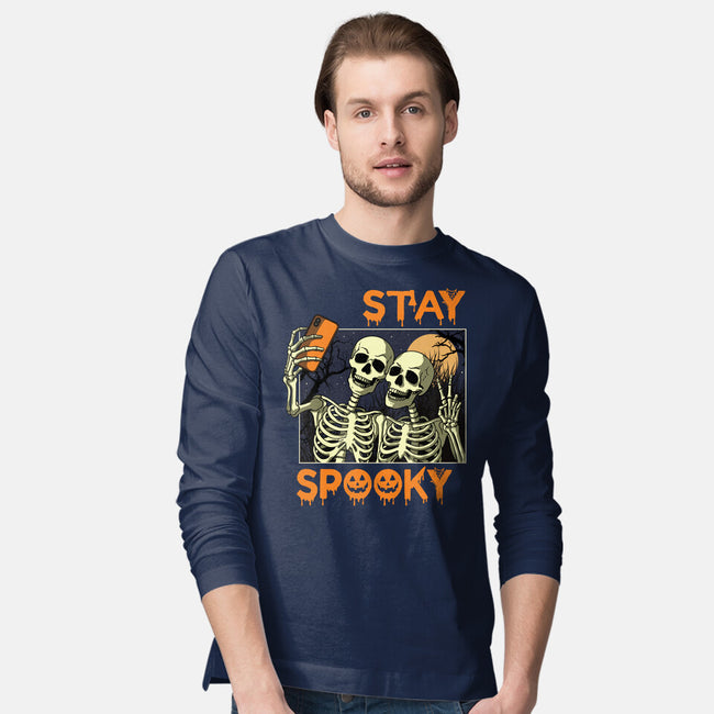 Stay Spooky Selfie-Mens-Long Sleeved-Tee-fanfabio