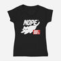 Nope Just Don't-Womens-V-Neck-Tee-NemiMakeit