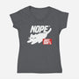 Nope Just Don't-Womens-V-Neck-Tee-NemiMakeit