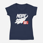 Nope Just Don't-Womens-V-Neck-Tee-NemiMakeit