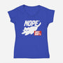 Nope Just Don't-Womens-V-Neck-Tee-NemiMakeit
