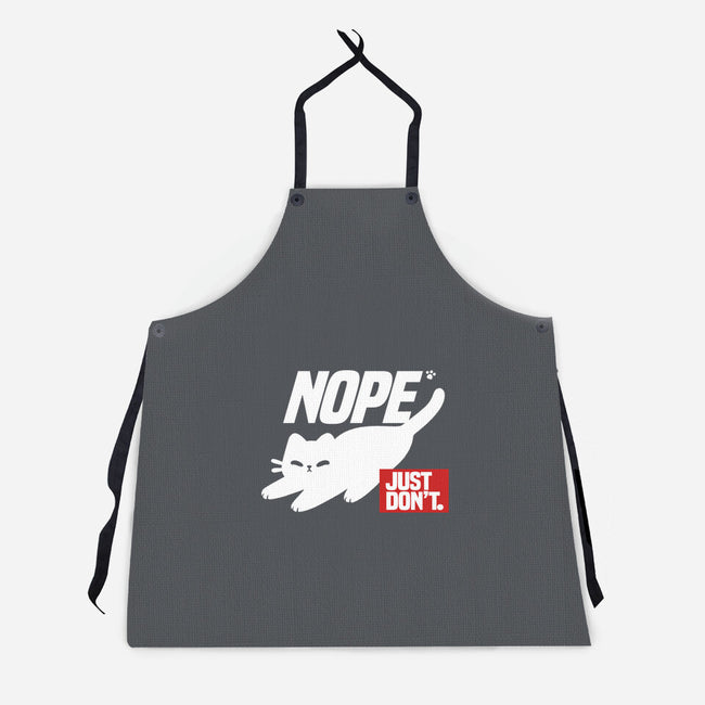 Nope Just Don't-Unisex-Kitchen-Apron-NemiMakeit