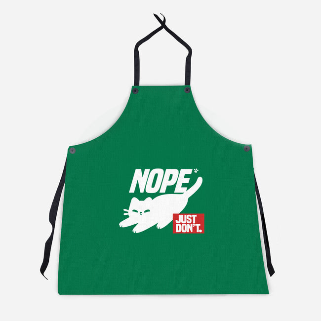 Nope Just Don't-Unisex-Kitchen-Apron-NemiMakeit