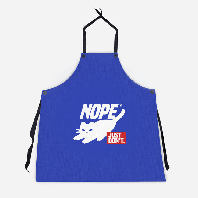 Nope Just Don't-Unisex-Kitchen-Apron-NemiMakeit