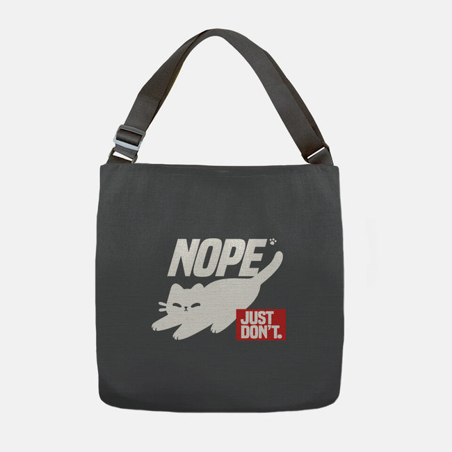 Nope Just Don't-None-Adjustable Tote-Bag-NemiMakeit