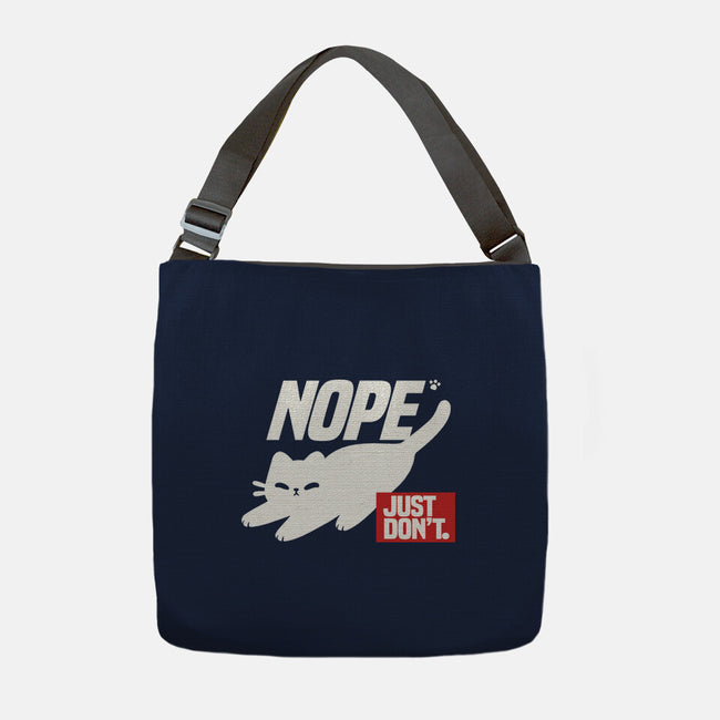 Nope Just Don't-None-Adjustable Tote-Bag-NemiMakeit