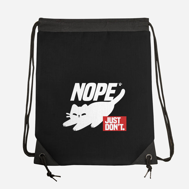 Nope Just Don't-None-Drawstring-Bag-NemiMakeit