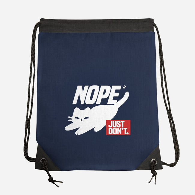 Nope Just Don't-None-Drawstring-Bag-NemiMakeit