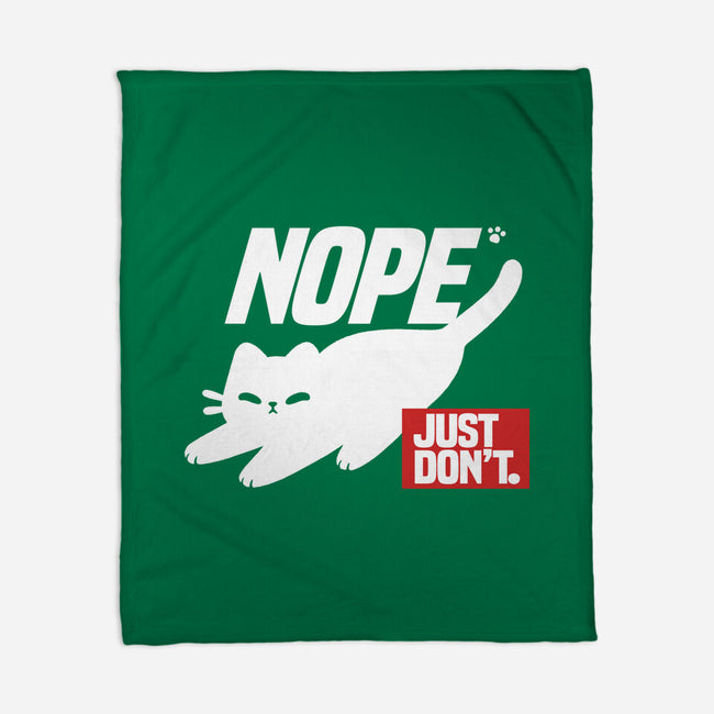 Nope Just Don't-None-Fleece-Blanket-NemiMakeit