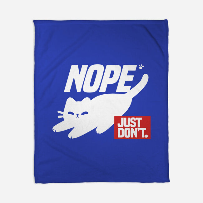 Nope Just Don't-None-Fleece-Blanket-NemiMakeit