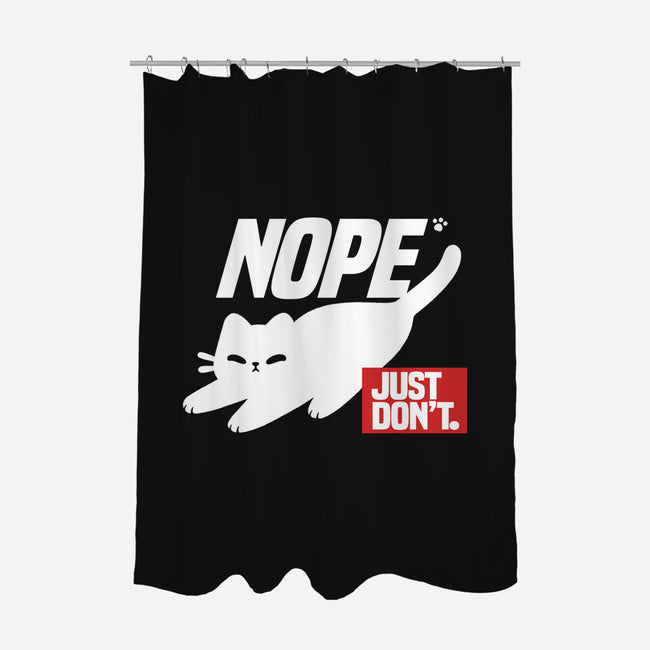 Nope Just Don't-None-Polyester-Shower Curtain-NemiMakeit
