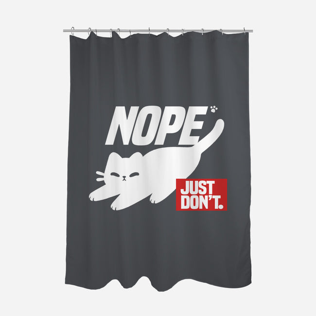 Nope Just Don't-None-Polyester-Shower Curtain-NemiMakeit