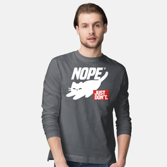 Nope Just Don't-Mens-Long Sleeved-Tee-NemiMakeit