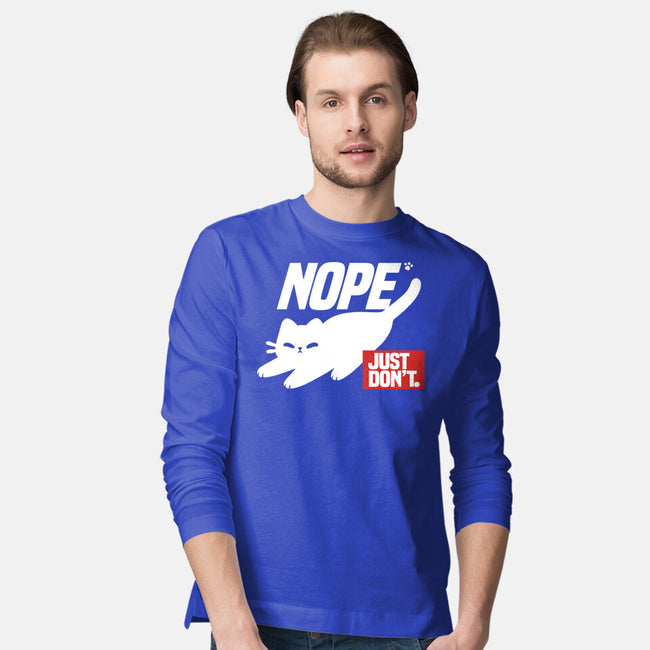 Nope Just Don't-Mens-Long Sleeved-Tee-NemiMakeit