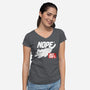 Nope Just Don't-Womens-V-Neck-Tee-NemiMakeit