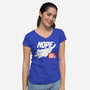 Nope Just Don't-Womens-V-Neck-Tee-NemiMakeit