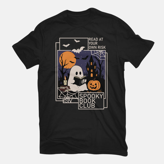 Spooky Book Club-Mens-Basic-Tee-fanfabio