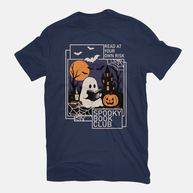 Spooky Book Club-Womens-Basic-Tee-fanfabio