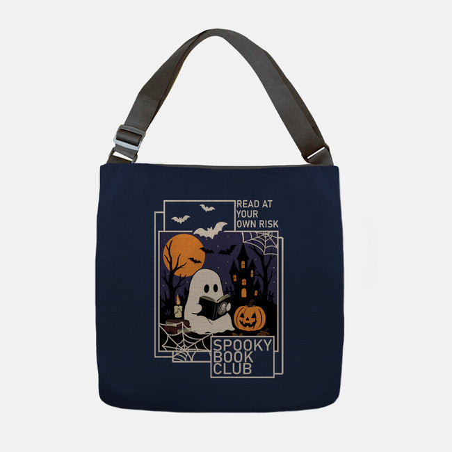 Spooky Book Club-None-Adjustable Tote-Bag-fanfabio