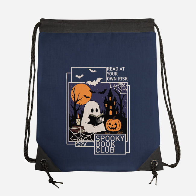 Spooky Book Club-None-Drawstring-Bag-fanfabio