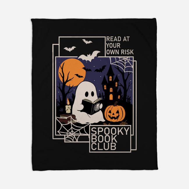Spooky Book Club-None-Fleece-Blanket-fanfabio