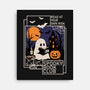 Spooky Book Club-None-Stretched-Canvas-fanfabio