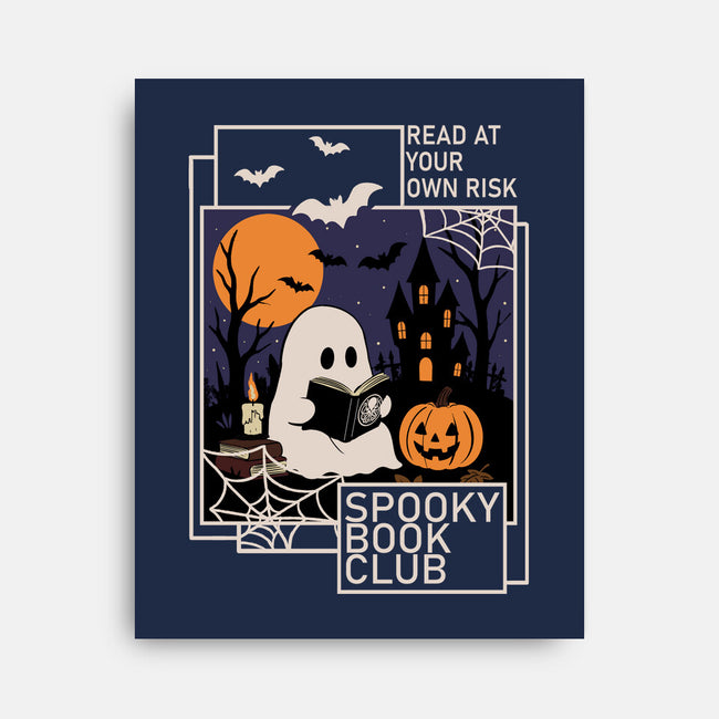 Spooky Book Club-None-Stretched-Canvas-fanfabio