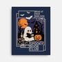 Spooky Book Club-None-Stretched-Canvas-fanfabio