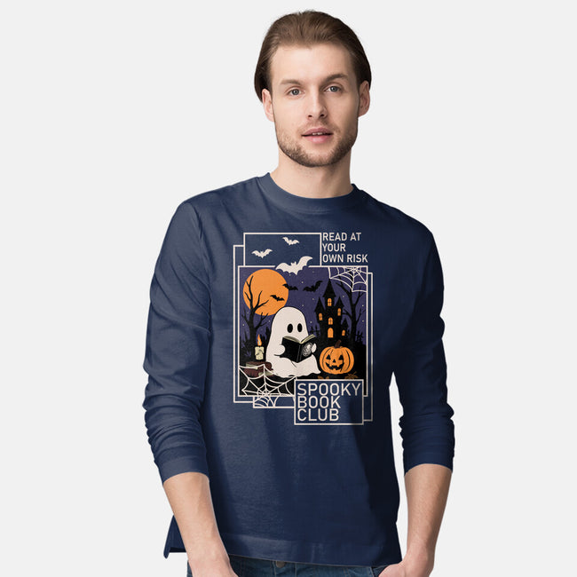 Spooky Book Club-Mens-Long Sleeved-Tee-fanfabio
